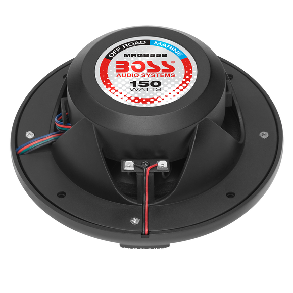 Boss Audio Systems 5.25in Marine Speakers 150 Watts Pair MultiColor 2 Way