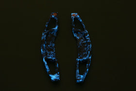 SUBARU forged carbon paddle shifter - Blue