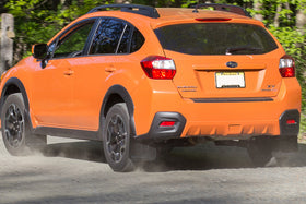 Rally Armor 13-17 Subaru Crosstrek XV Black UR Mud Flap w/Grey Logo - 0