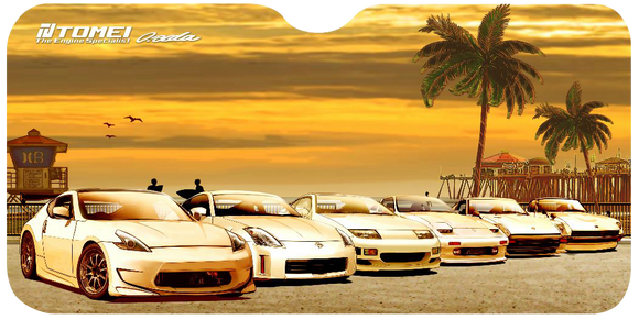 TOMEI SUN SHADE 59*28 Z CAR SUNSET HUNTINGTON BEACH