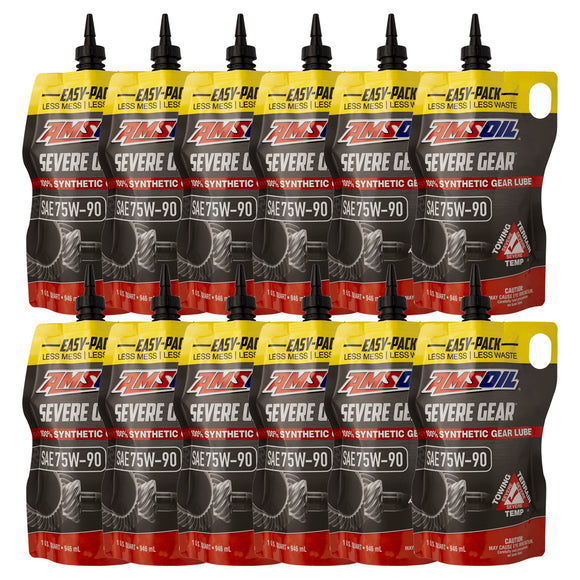 AMSOIL SEVERE GEAR 75W-90 100% Synthetic Gear Lube Case of 12