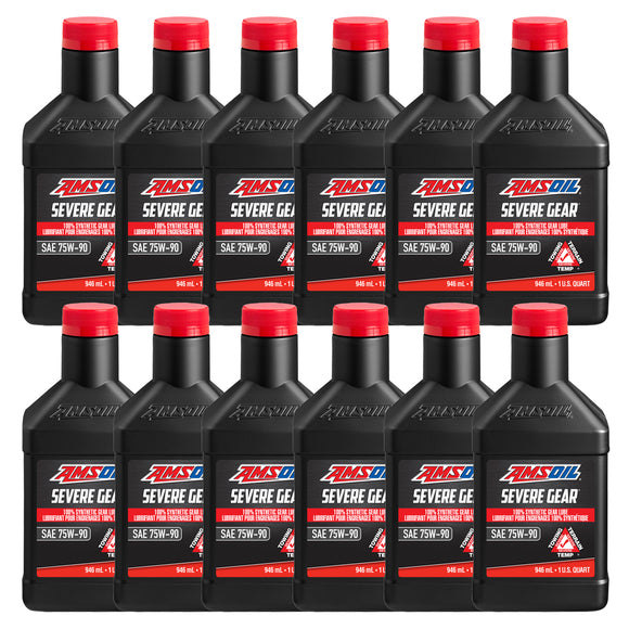 AMSOIL SEVERE GEAR 75W-90 100% Synthetic Gear Lube Case of 12