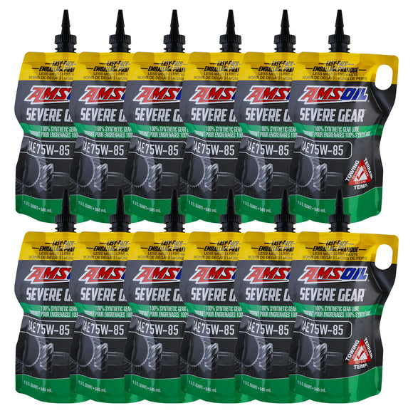 AMSOIL SEVERE GEAR 75W-85 100% Synthetic Gear Lube Case of 12