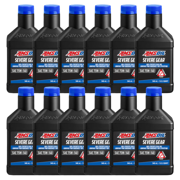 AMSOIL SEVERE GEAR 75W-140 100% Synthetic Gear Lube Case of 12