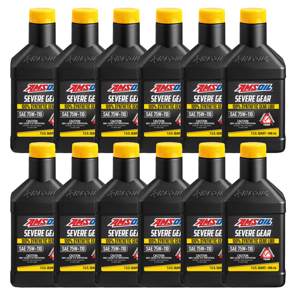 AMSOIL SEVERE GEAR 75W-110 100% Synthetic Gear Lube Case of 12