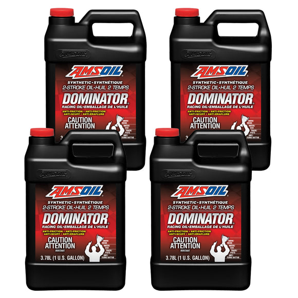AMSOIL DOMINATOR 100% Synthetic 2-Stroke Racing Oil Case of 4
