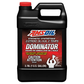AMSOIL DOMINATOR 100% Synthetic 2-Stroke Racing Oil 3.78 Liter Jug