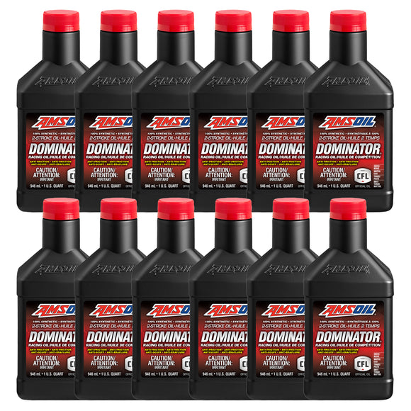 AMSOIL DOMINATOR 100% Synthetic 2-Stroke Racing Oil Case of 12