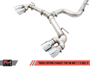AWE Tuning MK7.5 Golf R Track Edition Exhaust w/Chrome Silver Tips 102mm-2