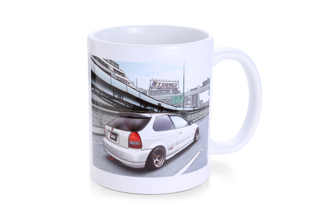 TOMEI MUG WHITE EK9 CIVIC OSAKA-KANJO