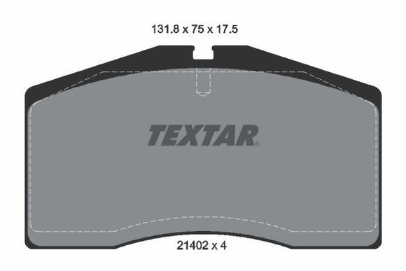 Porsche Disc Brake Pad Set - Textar 2140201