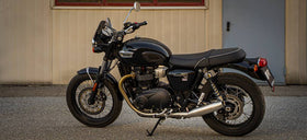 Remus 21+ Triumph Bonneville T100/T120 84mm SS Matte Tapered Muffler (w/Cat Converter) - Left - 0