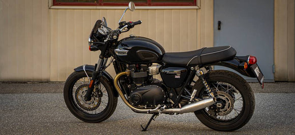 Remus 21+ Triumph Bonneville T100/T120 84mm SS Matte Tapered Muffler (w/Cat Converter) - Left