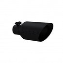 MBRP Universal Dual Wall Angle Rolled End Tip 4-1/2in OD / 2-1/2in Inlet / 11in Length - Black-1