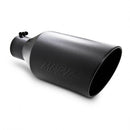 MBRP Universal Tip 8in O.D. Rolled End 4in inlet 18in length Black-1