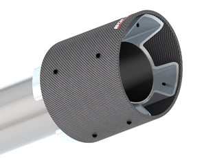Borla 16-17 Chevy Camaro 6.2L 4.5in Carbon Fiber Tips Single Split Exit S-Type Catback Exhaust - 0