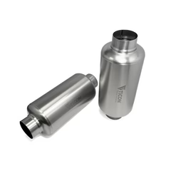 Ticon Industries 17in OAL 4.0in In/Out Ultralight Titanium Muffler