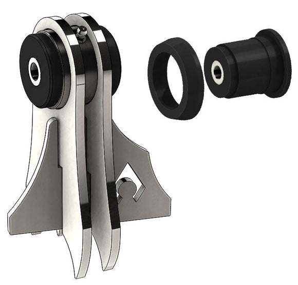 Artec Industries 93-06 Jeep Wrangler TJ Front Axle Uca Replacement - DaystarBushings (Both Sides)