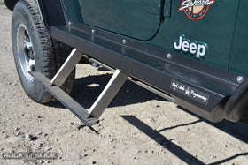Rock Slide 97-06 Jeep TJ Step-Slider Skid Plate - 0