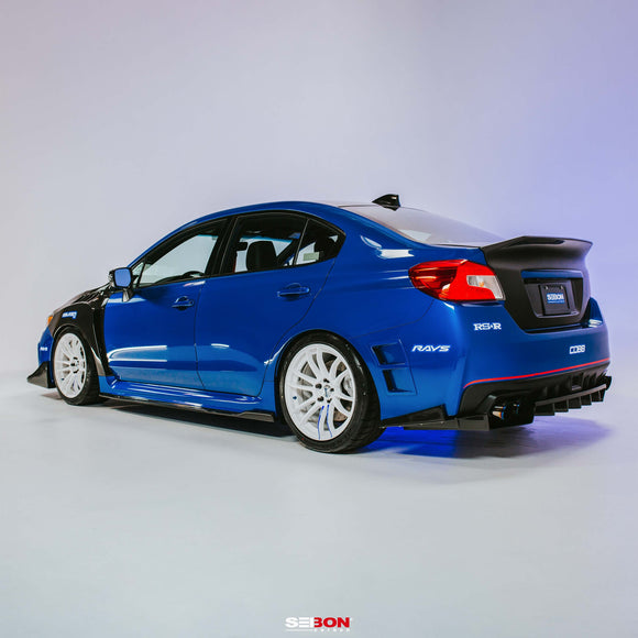 C-Style Carbon Fiber Trunk Lid For 2015-2021 Subaru WRX/STi