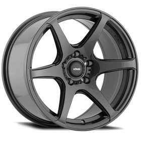 KONIG TANDEM 16 X 7.5 +40 4 X 100 CB73.1 GLOSS GRAPHITE