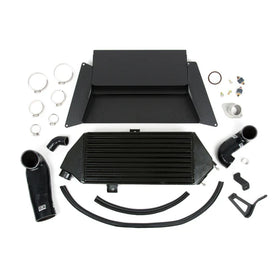 Grimmspeed Top Mount Intercooler Kit Inc. Splitter Thermal Dispersant Black For 05-09 LGT/OXT