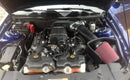 JLT 11-14 Ford Mustang GT (w/Roush/Whipple S/C) Black Textured Big Air Intake w/Red Filter -Tune Req-1