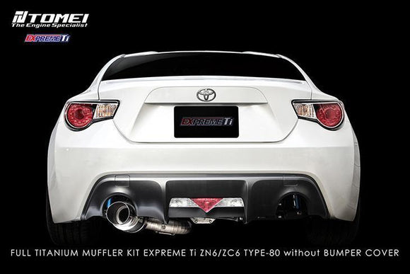 TOMEI FULL TITANIUM MUFFLER KIT EXPREME Ti ZN6/ZC6 TYPE-80 (Previous Part Number