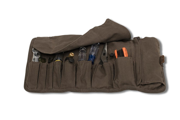 Burly Brand Voyager Tool Roll - Dark Oak