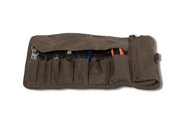Burly Brand Voyager Tool Roll - Dark Oak