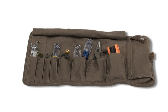 Burly Brand Voyager Tool Roll - Dark Oak