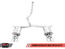 AWE Touring Edition Exhaust for VA STI / GV WRX / GV STI Sedan - Chrome Silver Quad Tips (102mm)-3