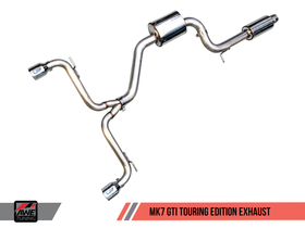 AWE Touring Edition Exhaust for VW MK7 GTI - Chrome Silver Tips