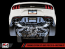 AWE Touring Edition Cat-back Exhaust for the 2018+ Mustang GT - Quad Chrome Silver Tips-7