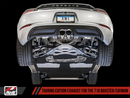 AWE Touring Edition Exhaust for Porsche 718 Boxster / Cayman - Chrome Silver Tips-2