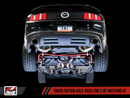 AWE Track Edition Axle-back Exhaust for the S197 Ford Mustang GT - Diamond Black Tips-3