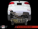 AWE Track Edition Exhausts for MK5 Jetta, MK6 Sportwagen 2.5L - Polished Silver Tips-1
