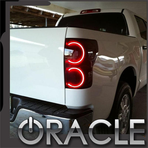 Oracle Toyota Tundra 07-13 LED Tail Light Halo Kit - Red SEE WARRANTY