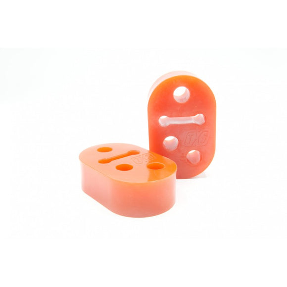 Turbo XS Universal 12mm Two Position Polyurethane Exhaust Hanger - Red