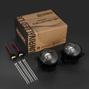 AlphaRex Universal Chrysler/Dodge/Hummer/Jeep DoubleTap Dual Color LED Proj Fog Lights - White/Amber-4