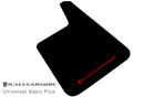 Rally Armor Universal Fit (No Hardware) Basic Plus Black Mud Flap w/ Red Logo-1
