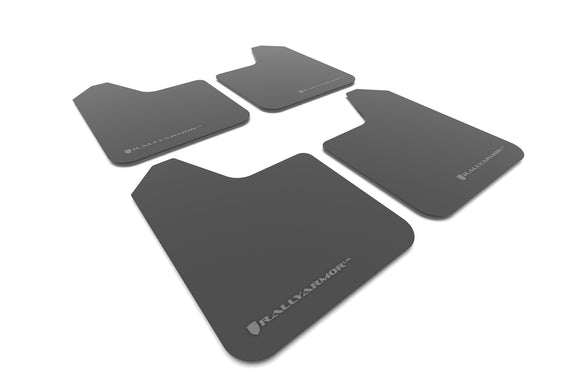 Rally Armor Universal Fit (No Hardware) Black UR Mud Flap w/ Grey Logo