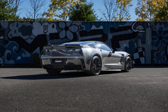 MBRP 14-19 Corvette 6.2L (NPP Models Only) T304SS 3in Cat-Back Dual Split w/ Quad Carbon Fiber Tips