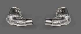 Akrapovic Link Pipe Set w Cat (SS) Porsche  911 Carrera /T/S/4S/Cabriolet/Targa (992.2) 2025+
