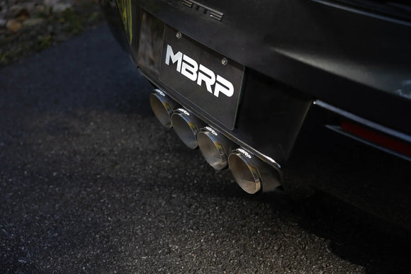 MBRP 14-19 Corvette 6.2L (NPP Models Only) T304SS 3in Cat-Back Dual Split w/ Quad Carbon Fiber Tips