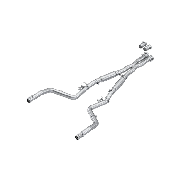 MBRP 17-23 Dodge Challenger 5.7L HEMI T304SS 3in Cat-Back Dual Split - Street Version