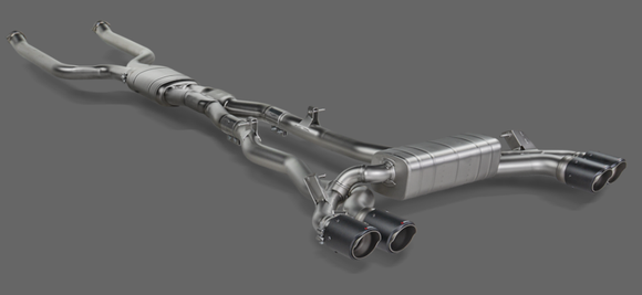 Akrapovic 2024+ BMW M5 (G90,G99) Round Carbon Fiber Tail Pipe Set