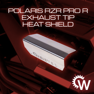RZR Pro R Exhaust Tip Heat Shield