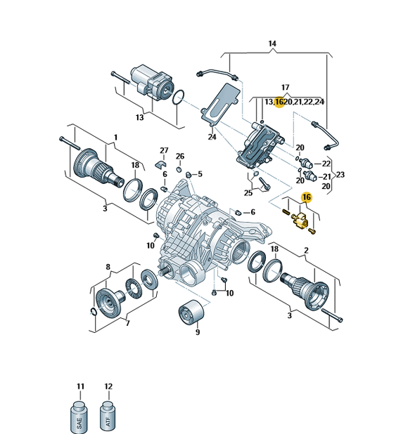Actuator repair kit. Solenoid valve. 0BF598079