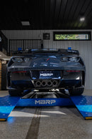 MBRP 14-19 Corvette 6.2L (NPP Models Only) T304SS 3in Cat-Back Dual Split w/ Quad Carbon Fiber Tips-9